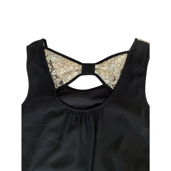 A. BAYER Black Knee Length Straight Line Dress with lining Size Medium - Picture 2 of 5